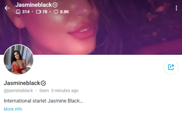 jasmineblack OnlyFans Account