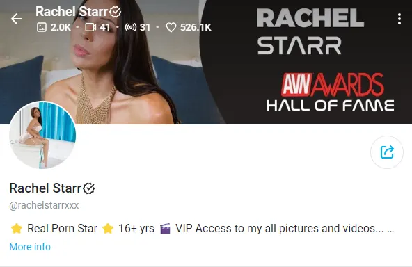 rachelstarrxxx OnlyFans Account