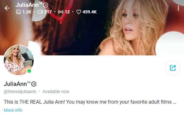 therealjuliaann OnlyFans Account